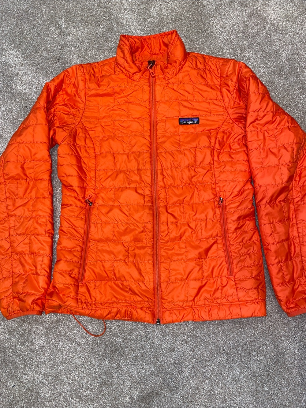 Patagonia Women's Nano Orange Lightweight Full Zip Jacket Size M
